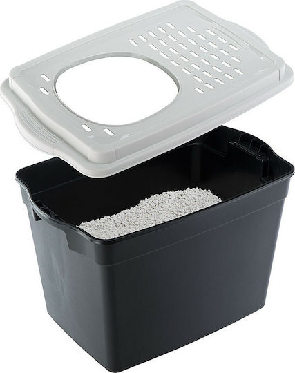 Ferplast Jumpy Τουαλέτα Γάτας Κλειστή Γκρι Μ57 x Π39 x Υ39cm