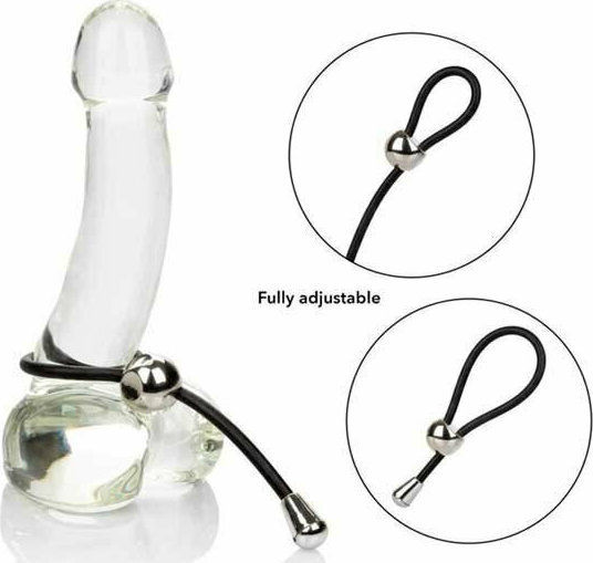 Calexotics E-Z Cinch Silicone Lasso Black
