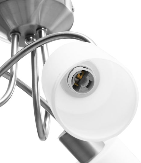 vidaXL Ceiling Mount Light 50cm Silver with Socket E14