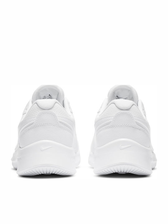 Varsity Leather GS Kids Sports Shoes Running with Laces White
