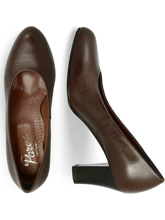 Leder Pumps Braun