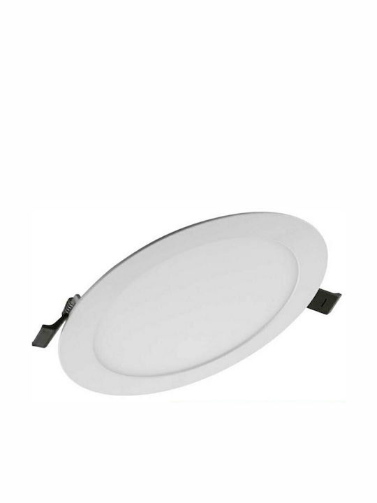 Ledvance Στρογγυλό Χωνευτό LED Panel Ισχύος 22W με Φυσικό Λευκό Φως 22.5x22.5εκ.