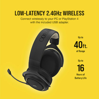 Corsair HS70 PRO Wireless Über Ohr Gaming-Headset mit Verbindung USB Cream
