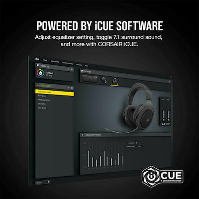 Corsair HS70 PRO Wireless Über Ohr Gaming-Headset mit Verbindung USB Cream