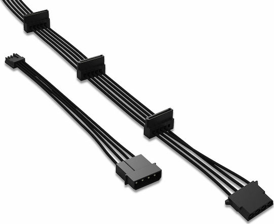 Be Quiet CM-61050 15-изводен Sata - 4-пинов молекс Кабел 0.6м Черен (BC051)