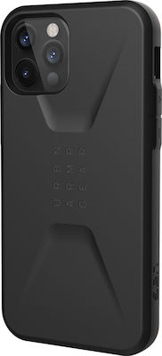 UAG Civilian Plastic Back Cover Durable Black (iPhone 12 / 12 Pro)