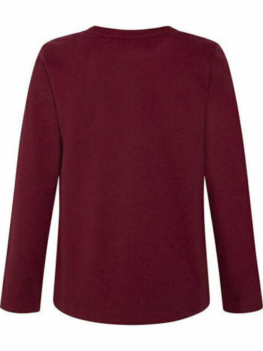 Pepe Jeans Children's Blouse Long Sleeve Burgundy