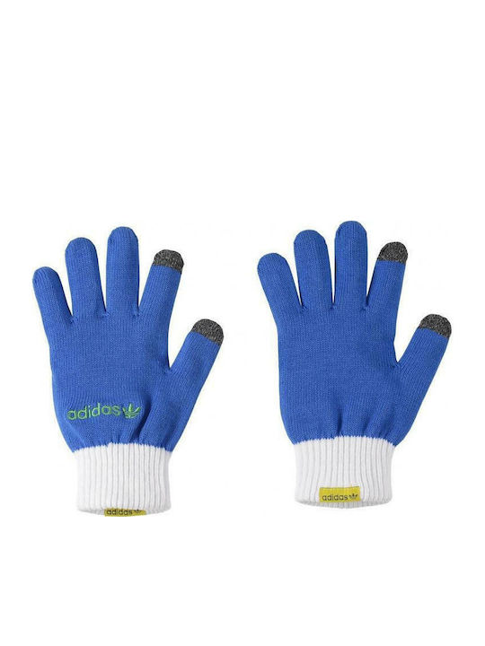 Adidas Football Blue/White Gestrickt Handschuhe Berührung