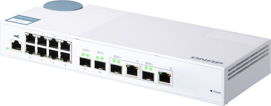 QNap QSW-M408-2C Managed L2 Switch με 8 Θύρες Gigabit (1Gbps) Ethernet και 4 SFP Θύρες