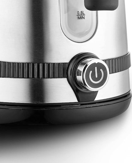 Rohnson Βραστήρας 1.7lt 2200W Ασημί