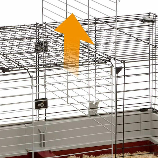 Ferplast Krolik Metallischer Käfig für Kaninchen 142cmx60cmx50cmcm.