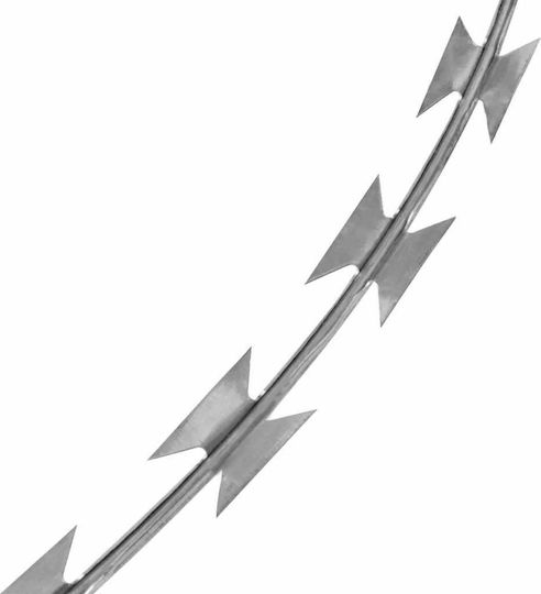 vidaXL Wire Fencing Razor Wire Gray 100m
