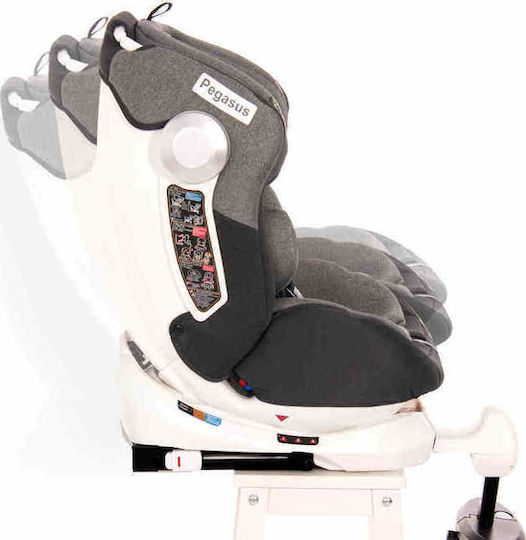 Lorelli Pegasus Baby Car Seat with Isofix Grey & Violet 0-36 kg