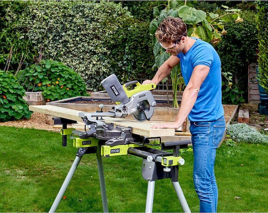 Ryobi Ryobi Battery Miter Saw 18V with Laser Guide and 216mm Disc Diameter Solo 18V One+ Solo
