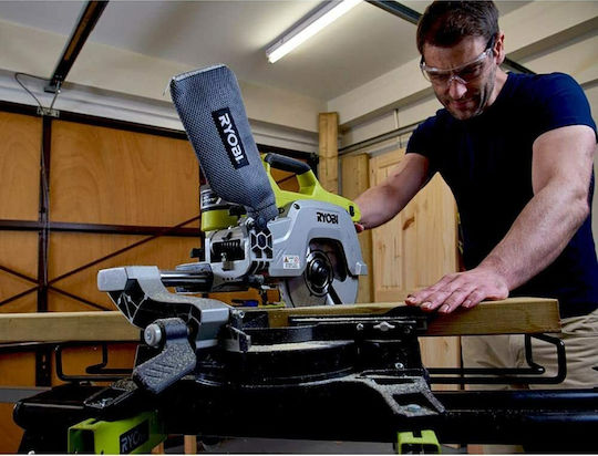 Ryobi Ryobi Battery Miter Saw 18V with Laser Guide and 216mm Disc Diameter Solo 18V One+ Solo