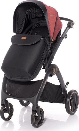 Lorelli Adria Adjustable 2 in 1 Baby Stroller Suitable for Newborn Red 12.20kg