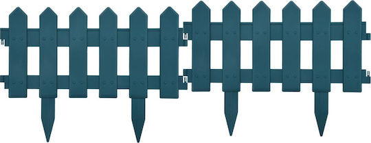 vidaXL Lawn Edging 25 pcs Green from Polypropylene Plastic Garden Border with Spears in Green Color 29cm x 10.0m