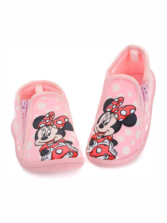 Disney Kids Slipper Ankle Boot Pink