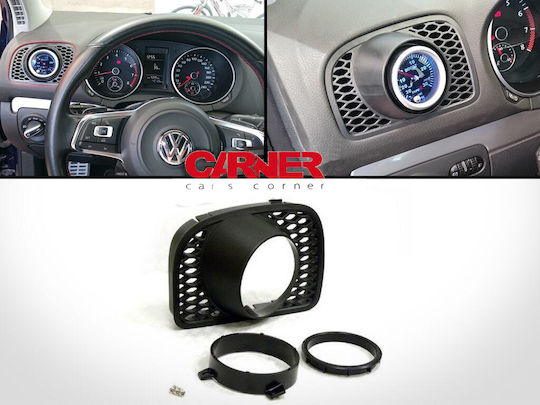 Autoline Auto Gauge Βάση Οργάνων Αυτοκινήτου Μονή 50mm για Vw Golf 6 για τοποθέτηση στον Αεραγωγό