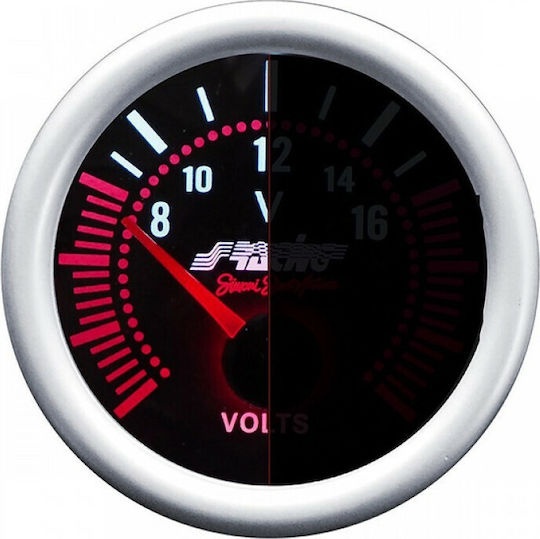 Simoni Racing Car RPM Counter Analog Instrument 52mm με Κόκκινο Φωτισμό TM/A