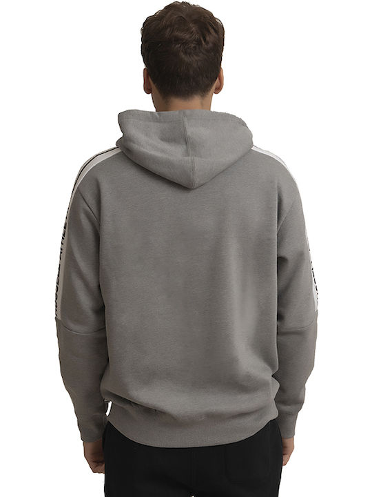 Russell Athletic Herren Sweatshirt mit Kapuze und Taschen Gray