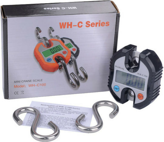 Factory WH-C100 Electronic Professional Hanging Scale with Weighing Capacity of 100kg and Division 50gr