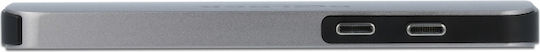 DeLock Docking Station με Διπλό USB-C HDMI 4K PD Γκρι (87753)
