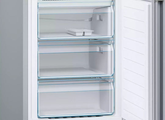 Bosch Ψυγειοκαταψύκτης 326lt Total NoFrost Υ186xΠ60xΒ66εκ. Metal Look KGN36VLED