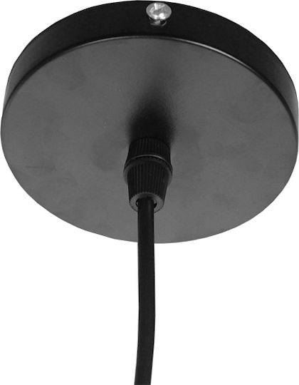 GloboStar Waves Pendant Light Black 13cm