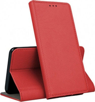 Smart Magnet Synthetic Leather Book Red (Xiaomi Mi Note 10 Lite)