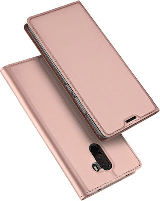 Dux Ducis Skin Pro Book Δερματίνης Ροζ Χρυσό (Pocophone F1)