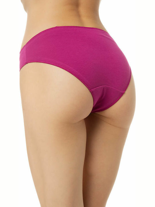 Invisible Βαμβακερά Women's Brazil 2Pack Black/Fuchsia