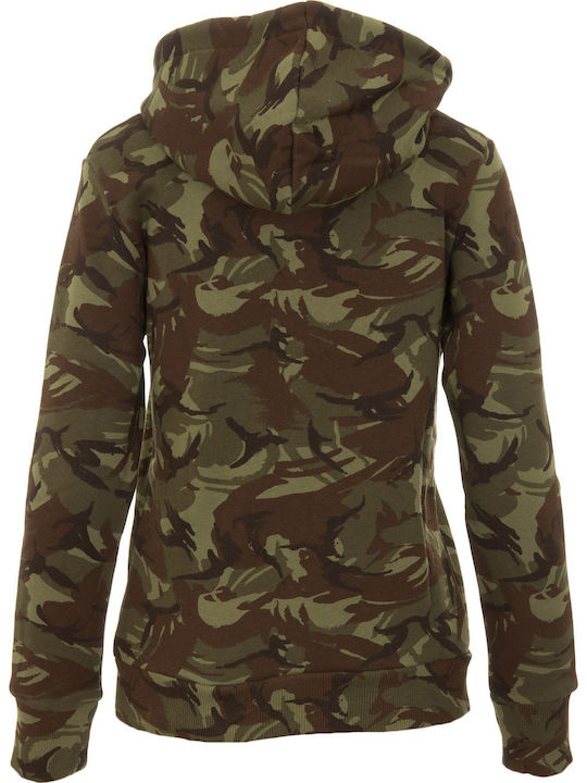 Luster Hood Women's Sweatshirt Hooded ARMY