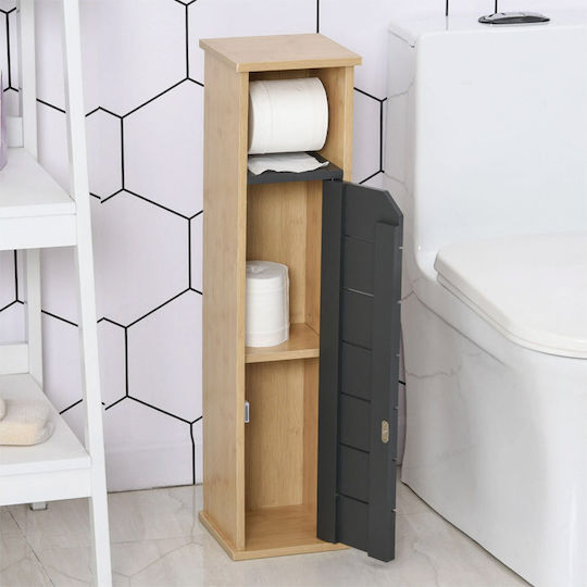 HomCom Bathroom Cabinet L18xW18xH75cm Brown