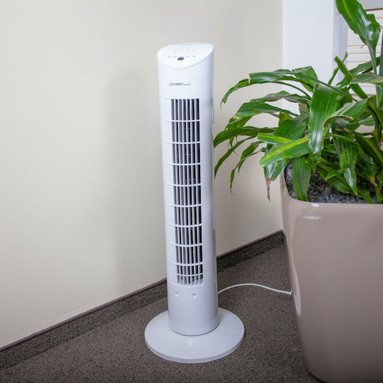 First Austria Ventilator Turm 60W mit Fernbedienung Weiß