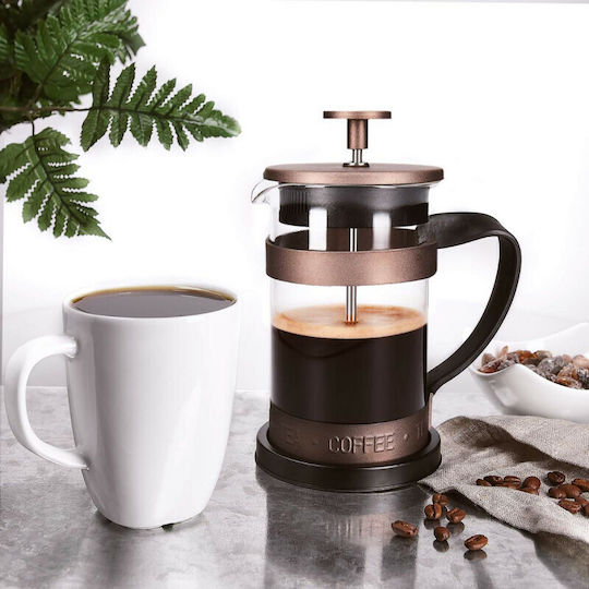 Navaris Cafetieră cu Filtru Manual din Oțel Inoxidabil Bronz 350ml