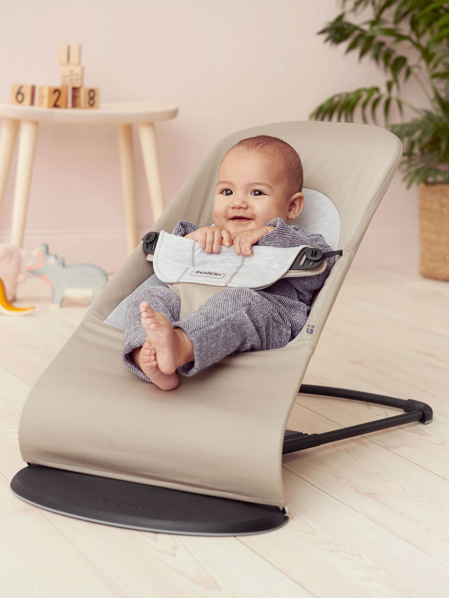BabyBjorn Relax Μωρού Balance Soft Beige/Grey Για Μέγιστο Βάρος Παιδιού
