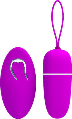 Pretty Love Bradley Vibrator Ouă cu Telecomandă 6.5cm BI-014377W 0603S violet închis