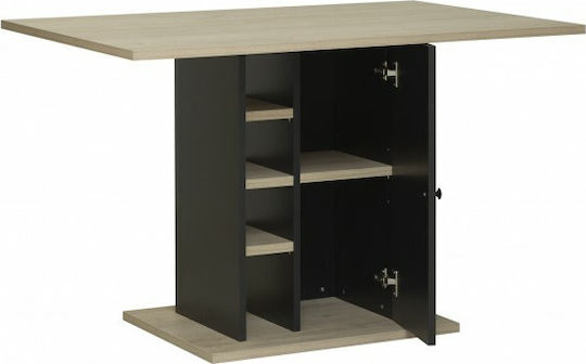 Oxford Трапезна Маса За Кухня Дървена Дъб 120x80x75см