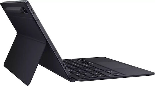 Samsung Flip Cover Δερματίνης με Πληκτρολόγιο Μαύρο (Galaxy Tab S7)