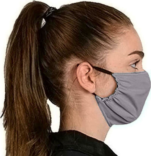 Gim 300-00014 Cotton Mask with Two Layers Protective Mask Fabric Gray 300-00014 1pcs