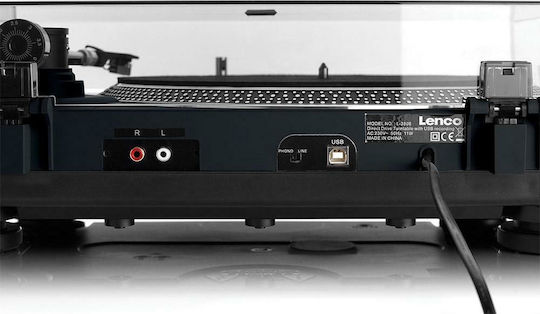 Lenco L-3808 L3808SW Πικάπ με Direct Drive και Προενίσχυση Μαύρο