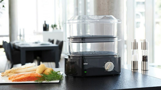 Braun Identity Collection Food Steamer with 2 Steaming Decks 6.2lt