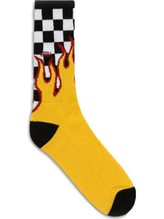Vans Flame Check Crew Чорапи с Дизайн Многоцветни 1Пакет