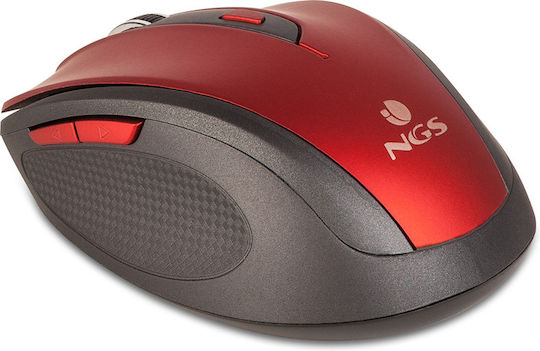 NGS Evo Mute Wireless Ergonomic Mouse Red