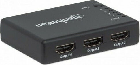 Manhattan IDATA HDMI-4K4PMH 4-way 4K HDMI Splitter 450003