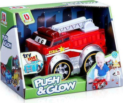 Bburago Junior Push & Glow Fire Truck Mașinuță pentru 3++ Ani 16-89006