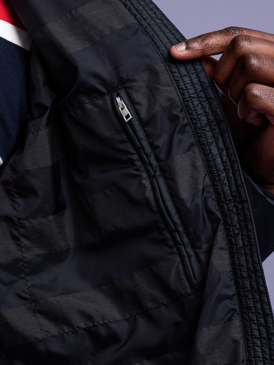 Herren Winter Jacke Puffer Schwarz