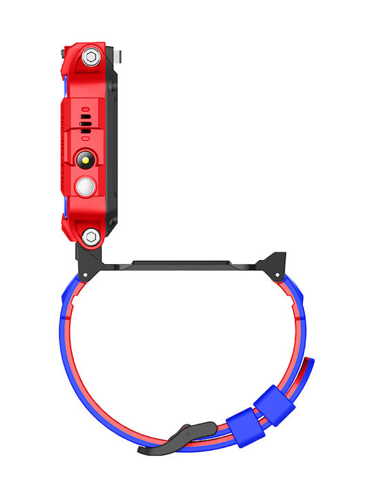 Παιδικό Smartwatch με GPS και Καουτσούκ/Πλαστικό Λουράκι Κόκκινο Q19