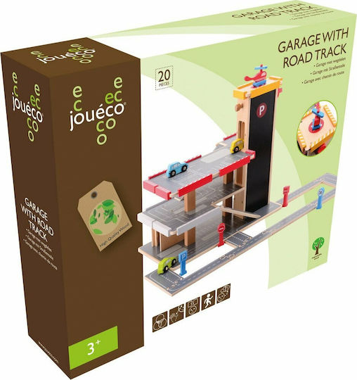 Joueco Garage Mit Rennstrecke Für 3+ Jahre